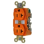 Contacto duplex naranja 20amp. 125volts